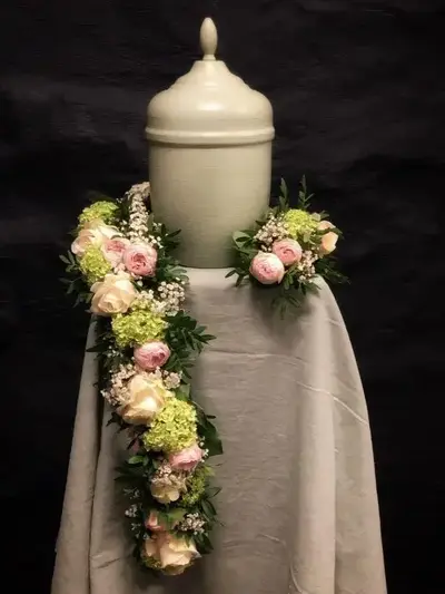 Urnendeko Wasat - Rosa, Grün